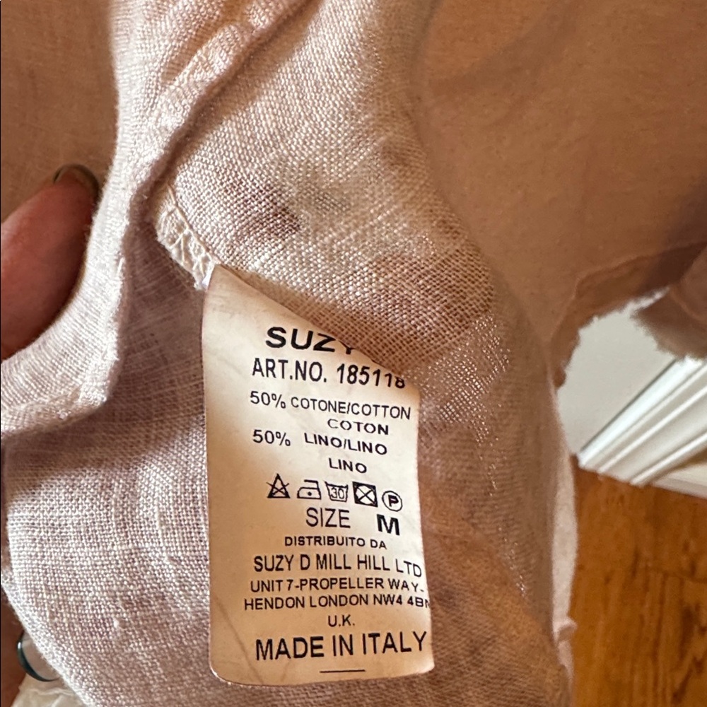 Women's Light Pink Utility Jacket with Button Front - Picture 6 of 6